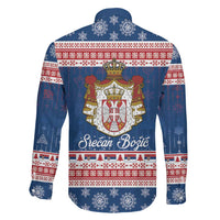 Serbia Christmas Family Matching Summer Maxi Dress and Hawaiian Shirt Coat Of Arms Srecan Bozic - Wonder Print Shop