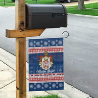Serbia Christmas Garden Flag Coat Of Arms Srecan Bozic - Wonder Print Shop