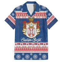 Serbia Christmas Hawaiian Shirt Coat Of Arms Srecan Bozic - Wonder Print Shop