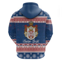 Serbia Christmas Hoodie Coat Of Arms Srecan Bozic - Wonder Print Shop
