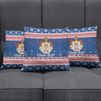 Serbia Christmas Pillow Cover Coat Of Arms Srecan Bozic - Wonder Print Shop