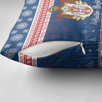 Serbia Christmas Pillow Cover Coat Of Arms Srecan Bozic - Wonder Print Shop