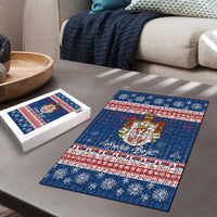 Serbia Christmas Puzzle Coat Of Arms Srecan Bozic - Wonder Print Shop