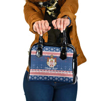 Serbia Christmas Shoulder Handbag Coat Of Arms Srecan Bozic - Wonder Print Shop