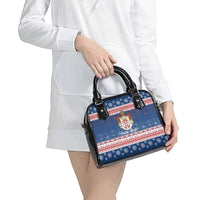 Serbia Christmas Shoulder Handbag Coat Of Arms Srecan Bozic - Wonder Print Shop