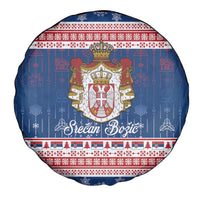 Serbia Christmas Spare Tire Cover Coat Of Arms Srecan Bozic - Wonder Print Shop