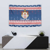 Serbia Christmas Tapestry Coat Of Arms Srecan Bozic - Wonder Print Shop