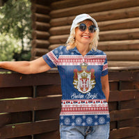 Serbia Christmas Women Polo Shirt Coat Of Arms Srecan Bozic - Wonder Print Shop