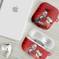 Albania Santa Christmas AirPods Case Christmas Albanian Eagle Flag Style - Wonder Print Shop