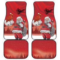 Albania Santa Christmas Car Mats Christmas Albanian Eagle Flag Style - Wonder Print Shop