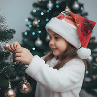 Albania Santa Christmas Santa Hat Christmas Albanian Eagle Flag Style - Wonder Print Shop