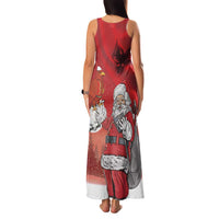 Albania Santa Christmas Family Matching Tank Maxi Dress and Hawaiian Shirt Christmas Albanian Eagle Flag Style - Wonder Print Shop