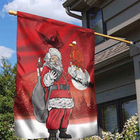 Albania Santa Christmas Garden Flag Christmas Albanian Eagle Flag Style - Wonder Print Shop