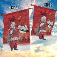 Albania Santa Christmas Garden Flag Christmas Albanian Eagle Flag Style - Wonder Print Shop