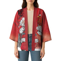Albania Santa Christmas Kimono Christmas Albanian Eagle Flag Style - Wonder Print Shop