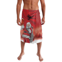 Albania Santa Christmas Lavalava Christmas Albanian Eagle Flag Style - Wonder Print Shop