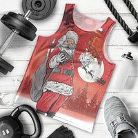 Albania Santa Christmas Men Tank Top Christmas Albanian Eagle Flag Style - Wonder Print Shop