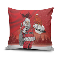 Albania Santa Christmas Pillow Cover Christmas Albanian Eagle Flag Style - Wonder Print Shop