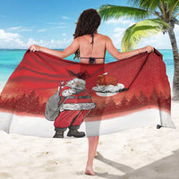 Albania Santa Christmas Sarong Christmas Albanian Eagle Flag Style - Wonder Print Shop