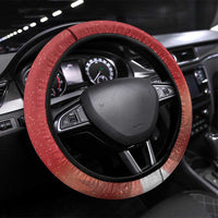 Albania Santa Christmas Steering Wheel Cover Christmas Albanian Eagle Flag Style - Wonder Print Shop