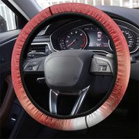 Albania Santa Christmas Steering Wheel Cover Christmas Albanian Eagle Flag Style - Wonder Print Shop