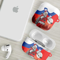 Slovenia Santa Christmas AirPods Case Slovenija Vesel Bozic Flag Style - Wonder Print Shop