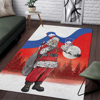 Slovenia Santa Christmas Area Rug Slovenija Vesel Bozic Flag Style - Wonder Print Shop