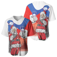 Slovenia Santa Christmas Baseball Jersey Slovenija Vesel Bozic Flag Style - Wonder Print Shop