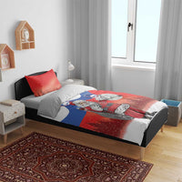 Slovenia Santa Christmas Bedding Set Slovenija Vesel Bozic Flag Style - Wonder Print Shop