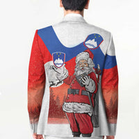 Slovenia Santa Christmas Blazer Slovenija Vesel Bozic Flag Style - Wonder Print Shop