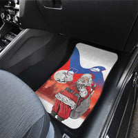 Slovenia Santa Christmas Car Mats Slovenija Vesel Bozic Flag Style - Wonder Print Shop