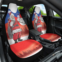 Slovenia Santa Christmas Car Seat Cover Slovenija Vesel Bozic Flag Style - Wonder Print Shop