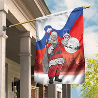 Slovenia Santa Christmas Garden Flag Slovenija Vesel Bozic Flag Style - Wonder Print Shop