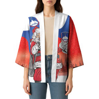 Slovenia Santa Christmas Kimono Slovenija Vesel Bozic Flag Style - Wonder Print Shop