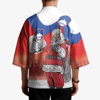 Slovenia Santa Christmas Kimono Slovenija Vesel Bozic Flag Style - Wonder Print Shop