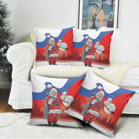 Slovenia Santa Christmas Pillow Cover Slovenija Vesel Bozic Flag Style - Wonder Print Shop