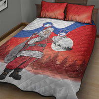 Slovenia Santa Christmas Quilt Bed Set Slovenija Vesel Bozic Flag Style - Wonder Print Shop