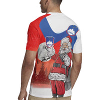 Slovenia Santa Christmas Rugby Jersey Slovenija Vesel Bozic Flag Style - Wonder Print Shop