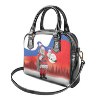Slovenia Santa Christmas Shoulder Handbag Slovenija Vesel Bozic Flag Style - Wonder Print Shop