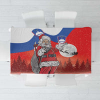 Slovenia Santa Christmas Tablecloth Slovenija Vesel Bozic Flag Style - Wonder Print Shop