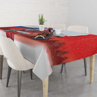 Slovenia Santa Christmas Tablecloth Slovenija Vesel Bozic Flag Style - Wonder Print Shop