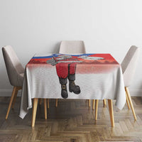 Slovenia Santa Christmas Tablecloth Slovenija Vesel Bozic Flag Style - Wonder Print Shop