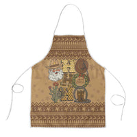Western Cowboy Christmas Apron Cowboy Santa Ho Ho Ho Retro - Wonder Print Shop