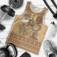 Western Cowboy Christmas Men Tank Top Cowboy Santa Ho Ho Ho Retro - Wonder Print Shop