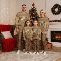 Western Cowboy Christmas Pajama Set Cowboy Santa Ho Ho Ho Retro - Wonder Print Shop