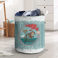 Cowboy Christmas Laundry Basket Giddy Up Jingle Horse Green Version - Wonder Print Shop