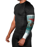 Cowboy Christmas Arm Sleeves Giddy Up Jingle Horse Green Version - Wonder Print Shop