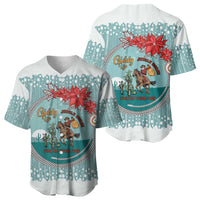 Cowboy Christmas Baseball Jersey Giddy Up Jingle Horse Green Version - Wonder Print Shop