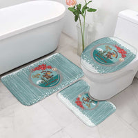 Cowboy Christmas Bathroom Set Giddy Up Jingle Horse Green Version - Wonder Print Shop
