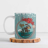 Cowboy Christmas Ceramic Mug Giddy Up Jingle Horse Green Version - Wonder Print Shop